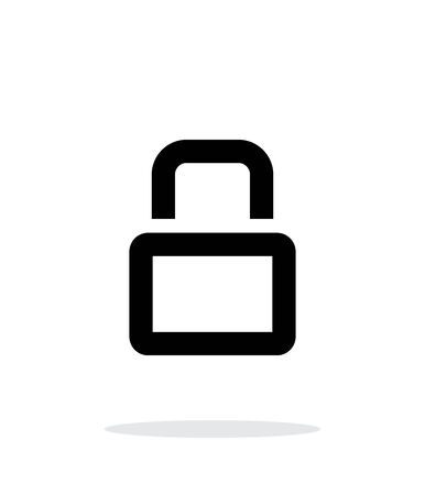Close padlock icon on white background.のイラスト素材