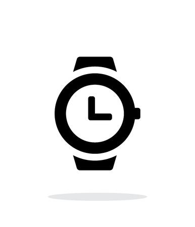 Wristwatch icon on white background.のイラスト素材