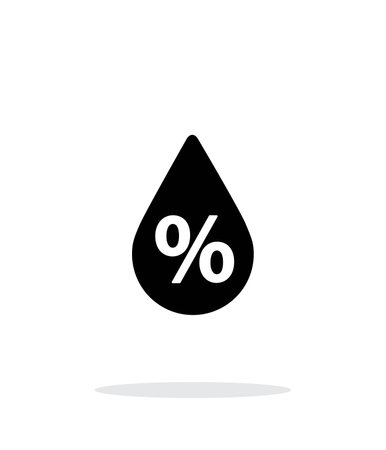 Humidity weather icon on white background.のイラスト素材