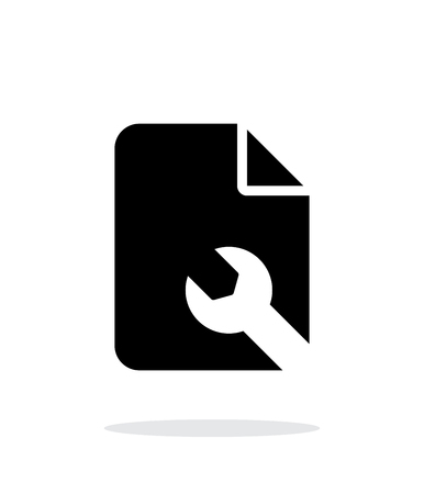 Repair File icon on white background.のイラスト素材