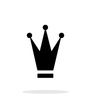 Crown icon on white background. Vector illustration.のイラスト素材