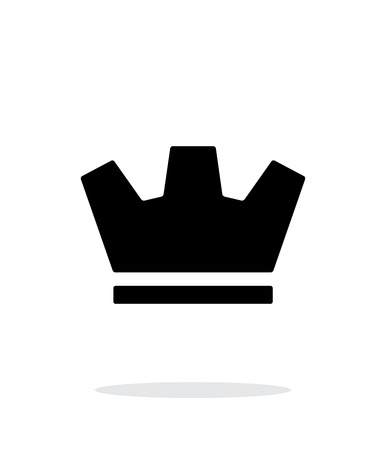 Crown icon on white background. Vector illustration.のイラスト素材