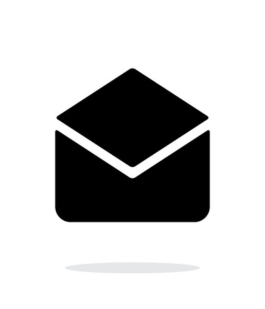 Letter signs for applications. Open mail icon on white background. Vector illustration.のイラスト素材