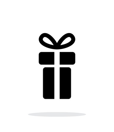Small gift box icons on white background. Vector illustration.のイラスト素材