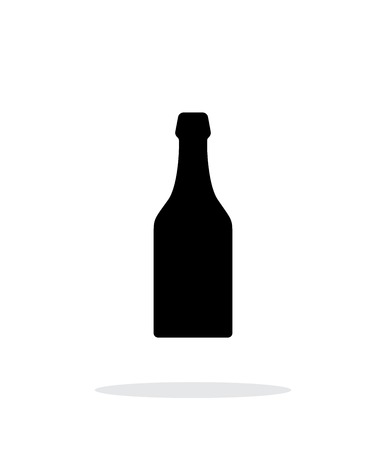Beer bottle simple icon on white background.のイラスト素材