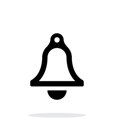 Bell simple icon on white background. Vector illustration.のイラスト素材