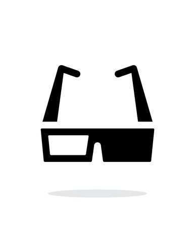 Cinema glasses simple icon on white background.のイラスト素材