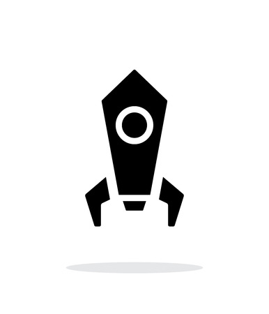Rocket simple icon on white background.のイラスト素材