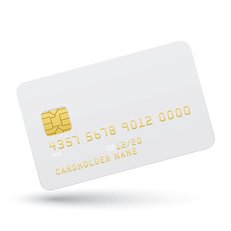 Bank card on a white background.のイラスト素材