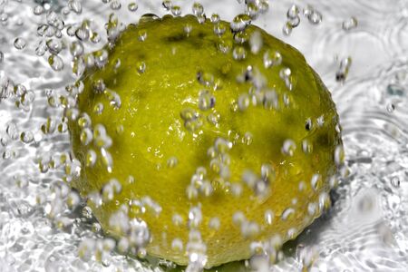 Fresh fruit under a rain の写真素材