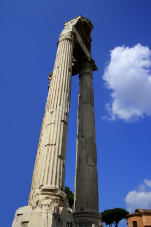 Ruins of an ancient Roman forumの写真素材