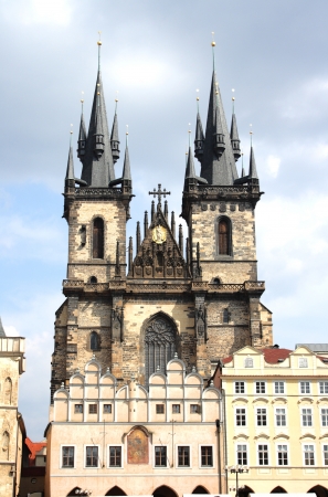 The Old Town Square in Prague, Czech Republicの写真素材