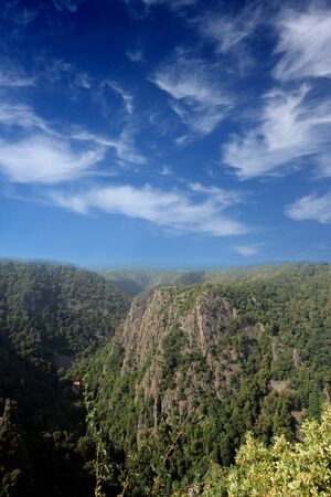 Landscape of mountains Harz in Germanyの写真素材