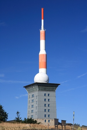 At mountain Brocken top in Germanyの写真素材