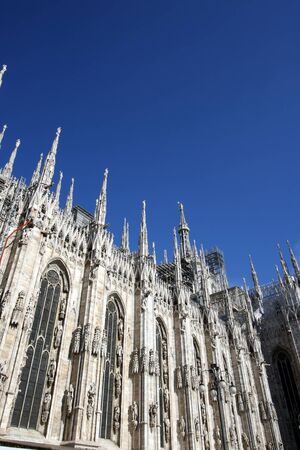Cathedral Duomo in Milan Italyの写真素材