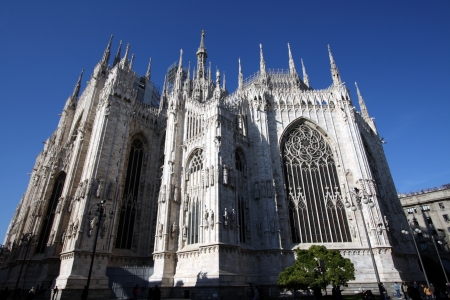 Cathedral Duomo in Milan Italyの写真素材