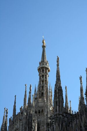 Cathedral Duomo in Milan Italyの写真素材