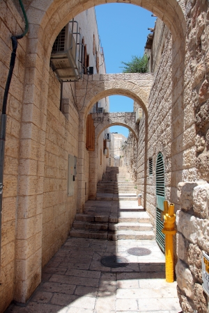 Old Jewish quarter in Jerusalemの写真素材