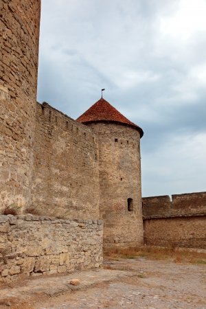 Turkish fortress of Akkerman on the bank of estuaryの写真素材