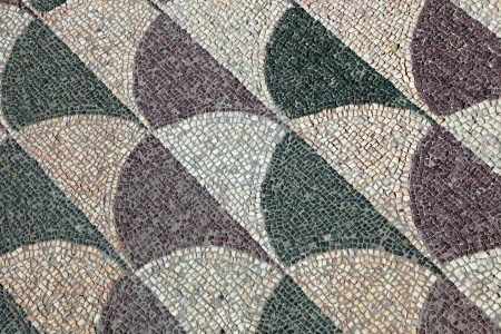 Mosaics on the floor, Baths of Caracalla, Rome, Italyの写真素材