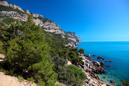 Beautiful views of the Mediterranean coast.