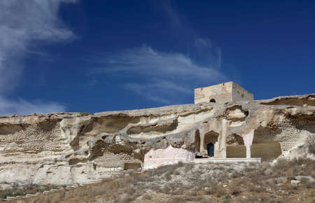 Mount Bokty, Western Kazakhstan, Ustyurt plateau, dried-up bottom of the ancient sea.の写真素材