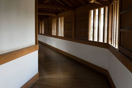 Himeji Castle Hyakken Corridorのeditorial素材
