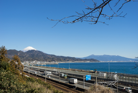 Mt. Fuji seen from the Satta Passのeditorial素材