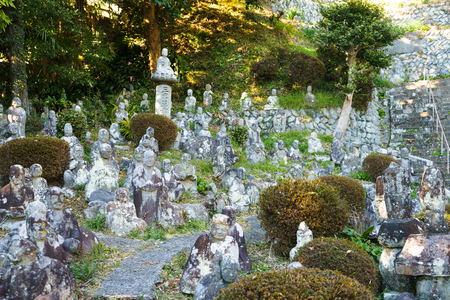 Stone Statues of 500 Buddhist Saintsのeditorial素材