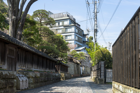 Small diameter of Izu Nagaoka spa townのeditorial素材