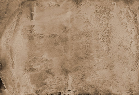 Abstract watercolor on paper texture can be used as background. In Sepia toned. Retro style