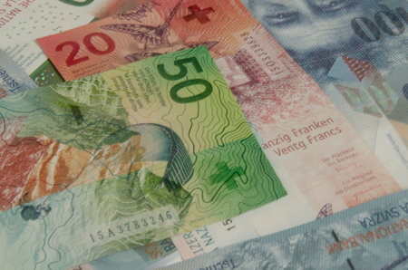 Close-up of different banknotes from different countries. Abstract background.
