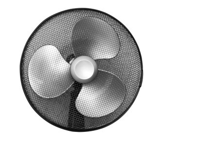 Fan isolated on white background. Top view. 3D illustration.