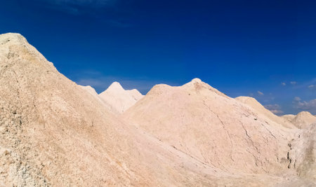 Mountain range in Leh, Ladakh, Jammu and Kashmir, Indiaの写真素材