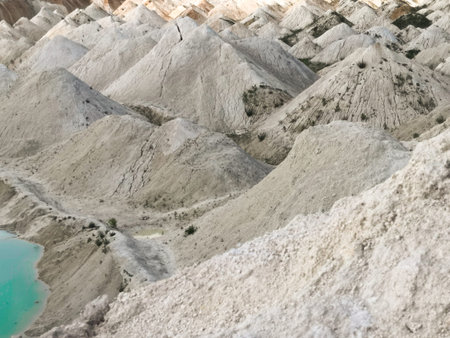 Mining and quarrying in the mountains of Zabriskie Point