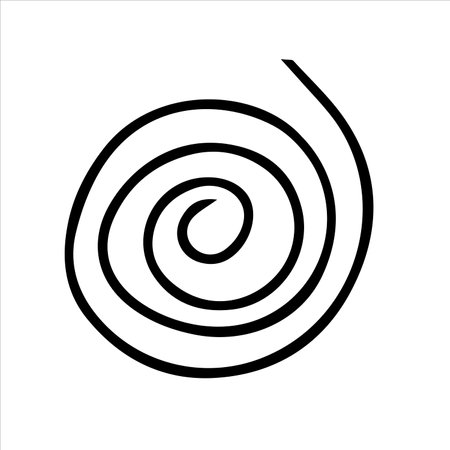Spiral line icon, outline vector sign, linear symbol.のイラスト素材