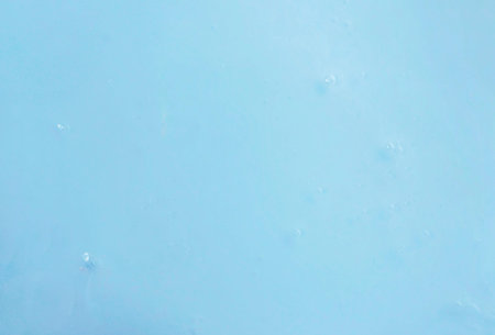 Blue transparent a gel bubbles closeup texture background.