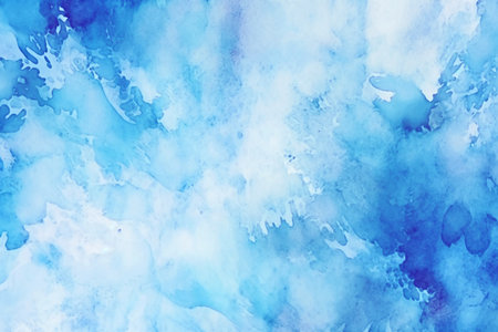 Abstract blue watercolor texture and background close-up.の素材