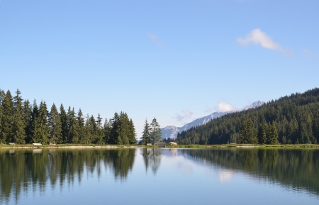 Mountain lakeの写真素材