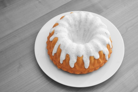cake with sugarの写真素材