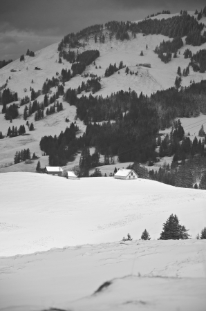 Alpine chaletsの写真素材