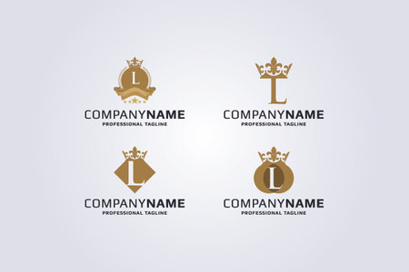 company logo icon element template letter i crown crown vector illustration design.のイラスト素材