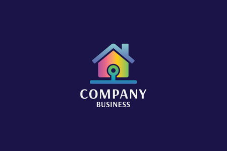 Real Estate, Property and Construction Logo design template, Initial Letter Logoのイラスト素材