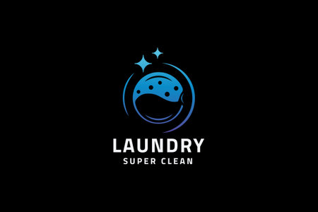 Super Laundry Logoのイラスト素材