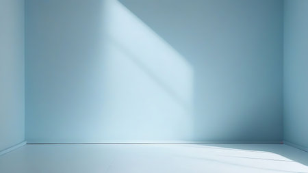 3d rendering of empty room with light from the window. Abstract background.の素材