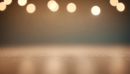 Defocused abstract background with bokeh defocused lights and beamsの素材