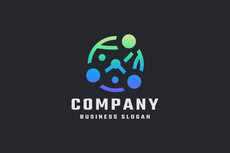 Teamwork Logo Design Vector, Teamwork Logo Design Template, Corporate Business Logotypeのイラスト素材