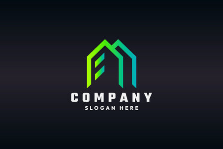 company  icon element template house real estate property property vector graphic illustrationのイラスト素材