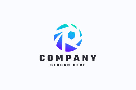Letter R Logo Design Template, Graphic Alphabet Symbol for Corporate Business Identity