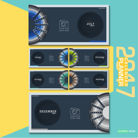 Vector Circle Calendar 2017 Ep2.のイラスト素材